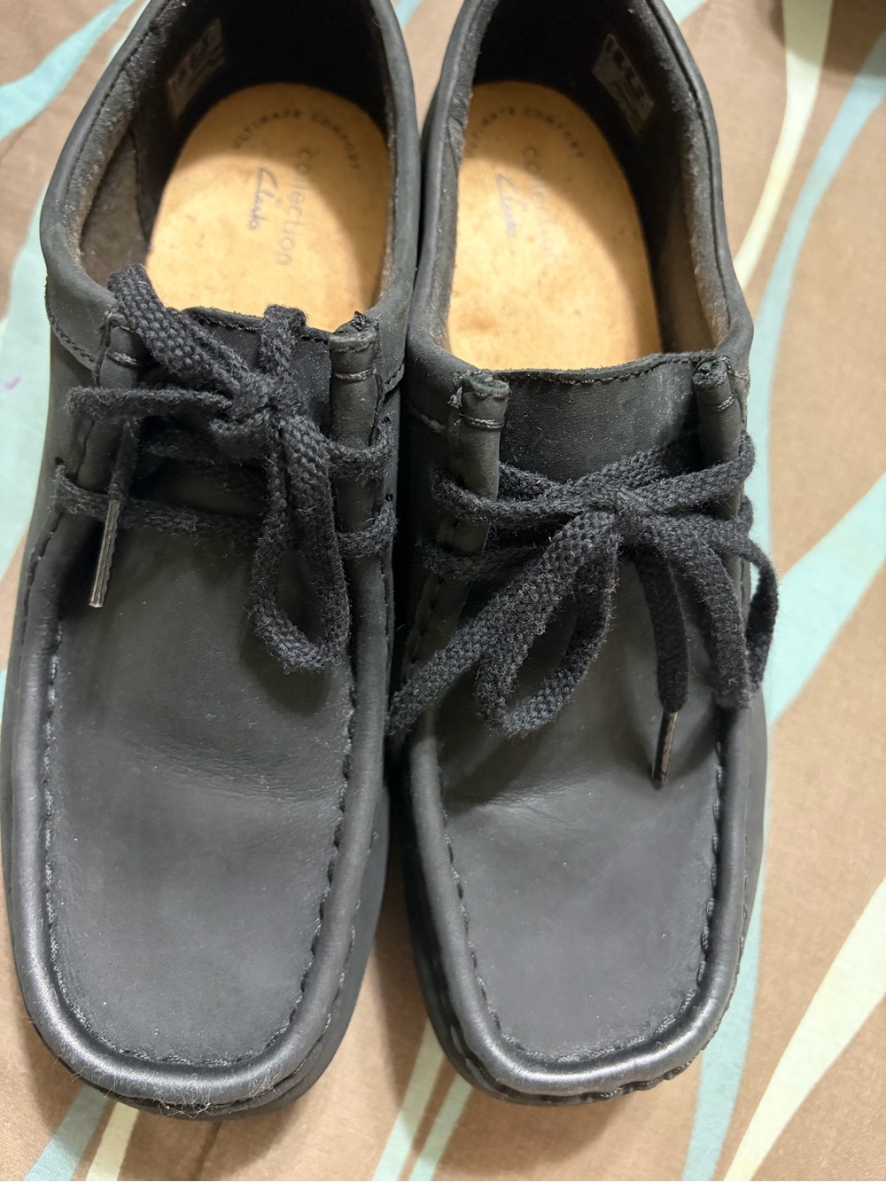 Clarks Black Woman’s Chukka Lace-Up Low Boots